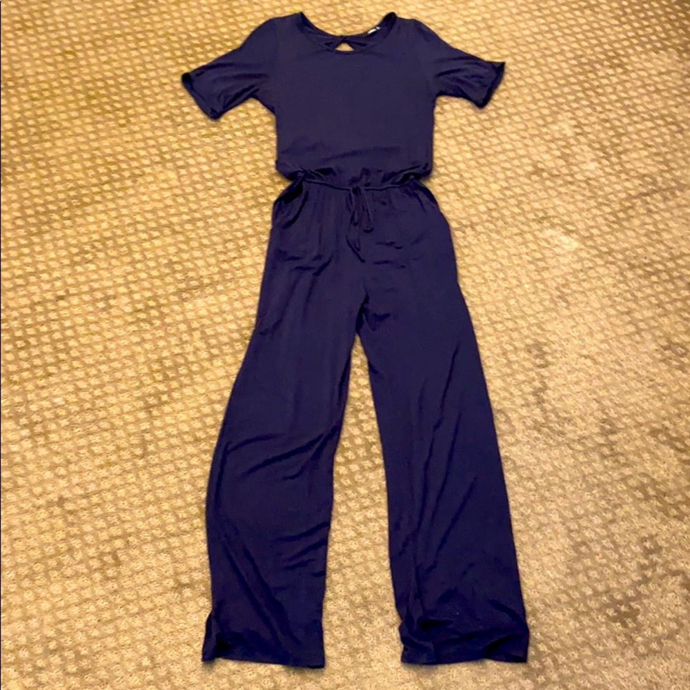 Annabelle Navy Romper